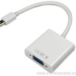 Mini DP ў VGA канвэртар Mini DisplayPort да перахадніка кабеля VGA