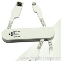 Swiss Army Knife Ontwerp 3 in 1 USB-kabel 4
