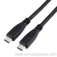 USB 3.1 C veida vīriešu un C veida vīriešu savienotāja kabeli