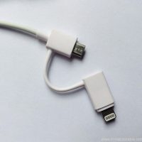 1.2M PVC 2 in 1 good quality mobile phone usb cable
