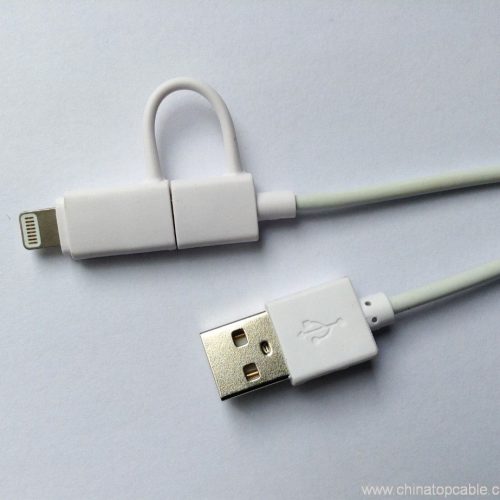 1.2M PVC 2 in 1 good quality mobile phone usb cable - Image 5