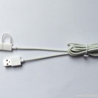 1.2M PVC 2 in 1 bona qualità cavu USB telefuninu 4