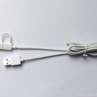 1.2M PVC 2 i 1 god kvalitet mobiltelefon usb-kabel 4