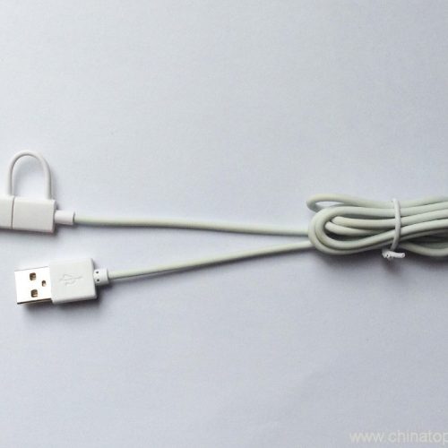 1.2M PVC 2 in 1 good quality mobile phone usb cable - Image 3