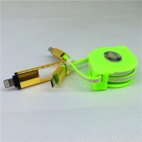 1.5cable de datos de teléfono flexible de PVC m verde 2