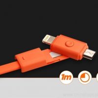 2 in 1 360 Degree Rotating  data cable for mobile phone