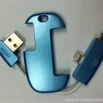 2 u 1 Privjesak za ključeve USB kabel Dual USB Power kabel privjesak