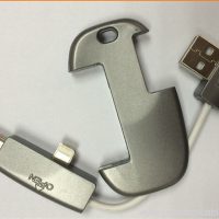 2 मध्ये 1 किचेनवर USB केबल दुहेरी USB पॉवर केबल किचेनवर 2
