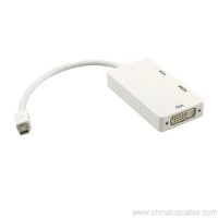 3 во 1 Мини DisplayPort закана за VGA HDMI DVI конвертор 2