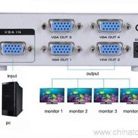 HD video 4 port VGA monitor switch splitter 3
