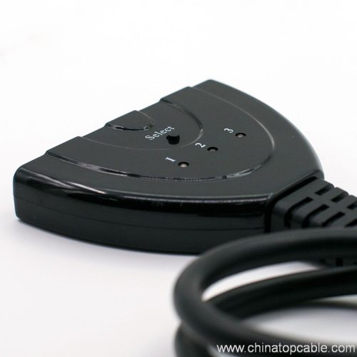 High Quality 3 Port 1080P 3D HDMI cable AUTO Switch 3x1 Switcher Splitter Hub with Cable - Image 6