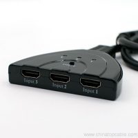 Wysokiej jakości 3 Port 1080 P 3D HDMI kabel przełącznika AUTO 3×1 Przełącznik Splitter Hub przewodem 6