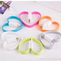 Magnetic Gelang USB kabel Flat Magnet Kabel USB Kanggo Micro USB 2