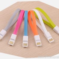 Magnetic Bracelet USB Cable Kabel Kabel USB Datar Untuk Micro USB