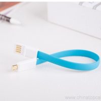 צמיד מגנטי USB כבל שטוח מגנט כבל USB עבור מיקרו-USB 3