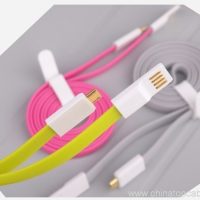 Magnetic Ապարանջաններ USB Cable Flat Մագնիս USB մալուխ Micro USB 5