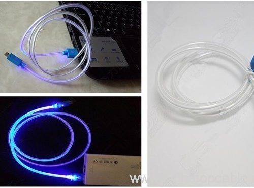 Micro USB Cable with LED Light, CE / RoHS, 23 cm - Image 4