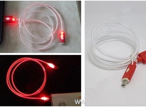 Micro USB Cable with LED Light, CE / RoHS, 23 cm - Image 6