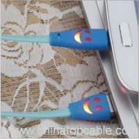 Qi lights up usb data cable types for iphone/ipad/samsung/smart phone