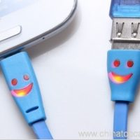 Qi lights up usb data cable types for iphone/ipad/samsung/smart phone 3
