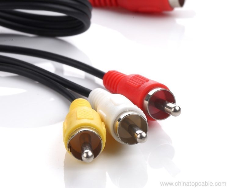 3 RCA Cable to 3 RCA Cable Male to Male AV audio Cable 2