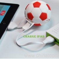 Fashional värikäs jalkapallo smartphone USB-kaapeli 3
