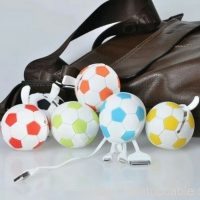 Fashional värikäs jalkapallo smartphone USB-kaapeli 4