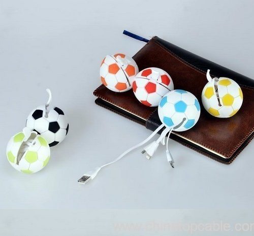 Fashional colorful football USB cable for smartphone - Image 6