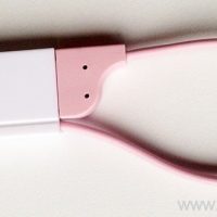 Flat 20cm Micro USB Cable with key holder design 3