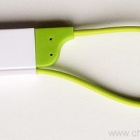 Плоски 20 см Micro USB кабел с ключодържател дизайн 8