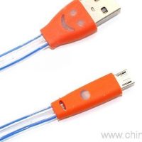 LED жарыгы бар микро USB кабели 2