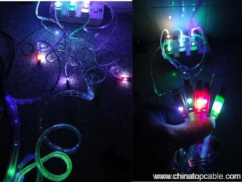 Micro USB Cable With LED Light - Hengye Cable Factory Store