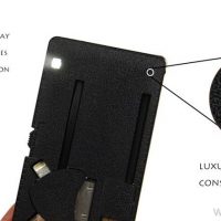 Delgada tamaño billetera bolsillo cable USB de tarjeta ultra-delgado diseño multifunción 3