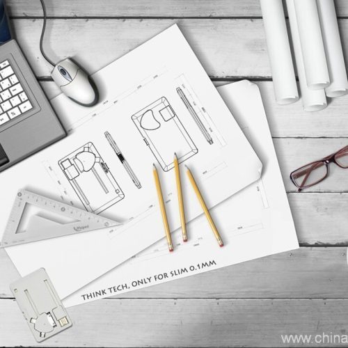 Slim wallet-size pocket Ultra-thin card design mutifunction USB cable - Image 4