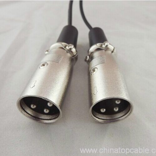 Stereo TRS Audio To 2 Dual 3 Pin XLR Male Microphone Cable 1Ft 30cm - Image 5