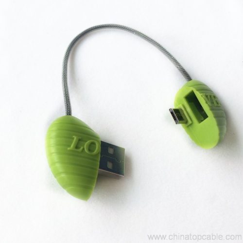 Universal heart shaped Mobile Phone Charger USB Data Cable - Image 3