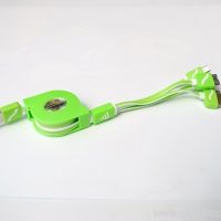 Logo custom retractable usb cable 4in 1 2