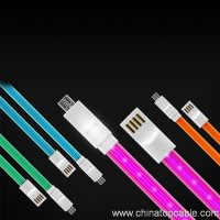 Mikro USB-kabel mei ledljocht foar iphone 5 5c 5s wy 6 6 Plus 2