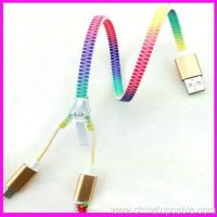 IPhone üçün Micro fermuar USB kabel 6 6s Plus 5s iPad mini / Samsung 4