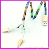 Micro zipper USB Cable for iPhone 6 6s Plus 5s iPad mini/Samsung 8
