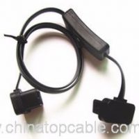 16PIN ċatti rqaq bħala Noodle OBD2-OBD OBDII Auto karozza ELM327 estensjoni Cable mal-konnettur l-Adapter tal-tip ta ' swiċċ 3