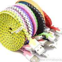 1M / 2M / 3M warna-warni USB Data sinkronisasi pengisi baterai USB mikro tali kawat kabel 5