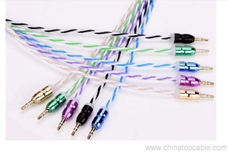3.5mm jack Male to Male Stereo Audio Aux Cable For car Headphone Speaker PC Fits 4
