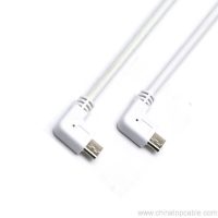 90 stupeň pravý uhol micro usb dátový kábel 4