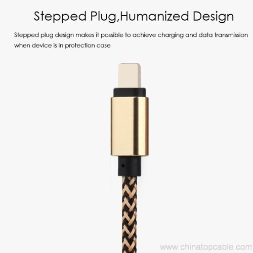 Durable and strong light nylon braided micro usb cable for iphone charging - Image 7