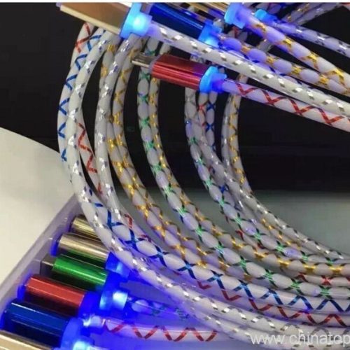 Fast Charging Data Cable Solid Color TPE Woven Fabric Braided Wires micro usb cable - Image 4