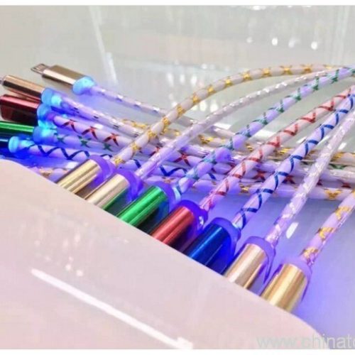 Fast Charging Data Cable Solid Color TPE Woven Fabric Braided Wires micro usb cable - Image 5
