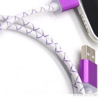 Fast Charging Data Cable Solid Color TPE Woven Fabric Braided Wires micro usb cable 6
