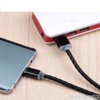 Pravi kožni usb kabel 1 M Sync kabel za punjenje 2