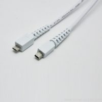 Micro B male to Mini B male with 24AWG-28AVG extension cable 2